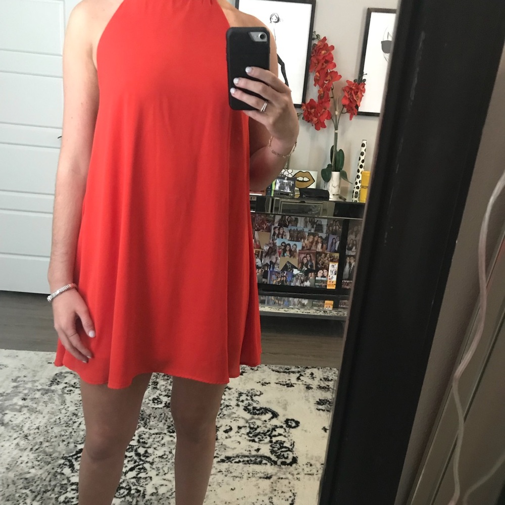 burnt orange/red sundress